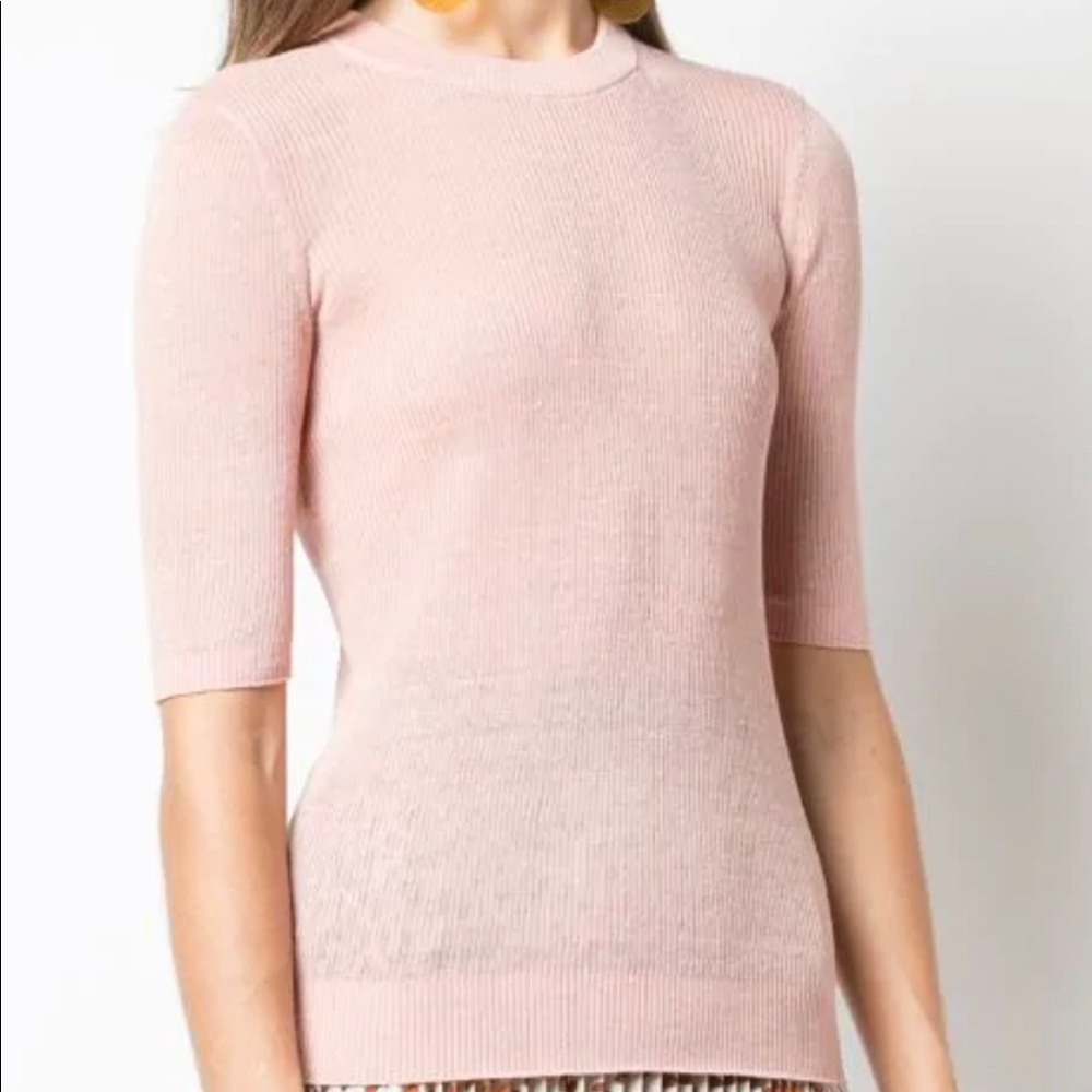 🔥Veronica Beard Dean fitted top short sleeve